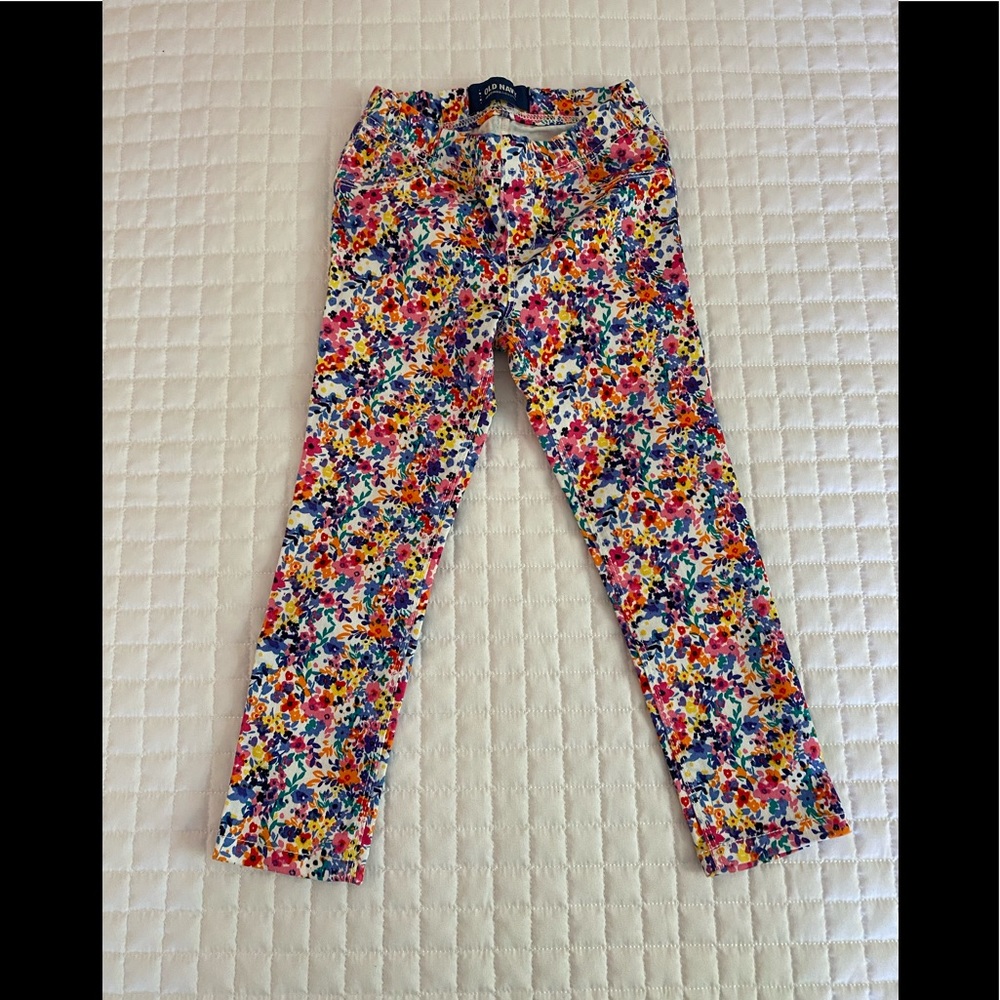Old Navy Jeggings Floral Size 4T